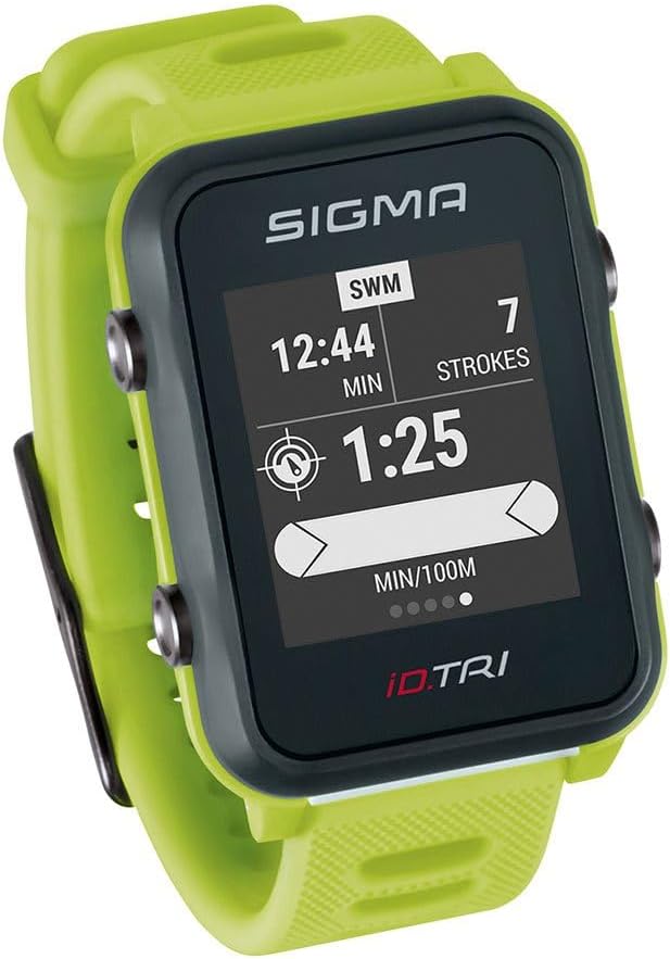 Sigma Sport iD.TRI GPS Triathlon-Uhr mit Trainings- und Wettkampffeatures, Navigation, Smart Notific
