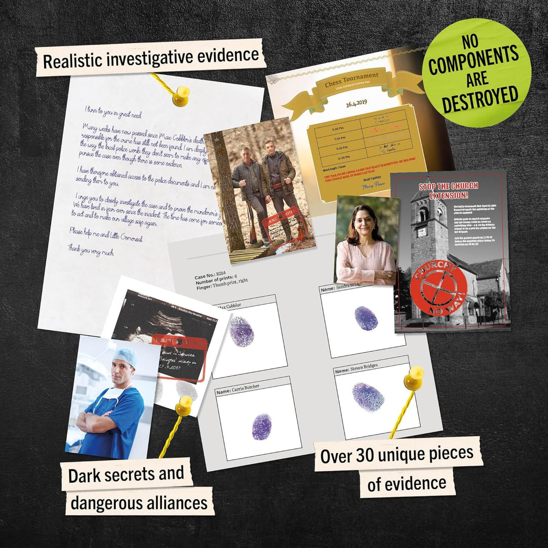 Hidden Games Crime Scene - The case of Little Gomersal - British UK - Realistic crime scene game, ex