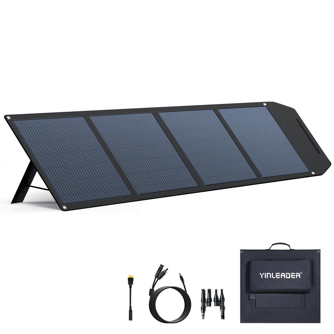 200W Falttragbares Solarmodul - 22,5% Umwandlungseffizienz, IP64 Wasserdicht Tragbares Ladegerät Sol