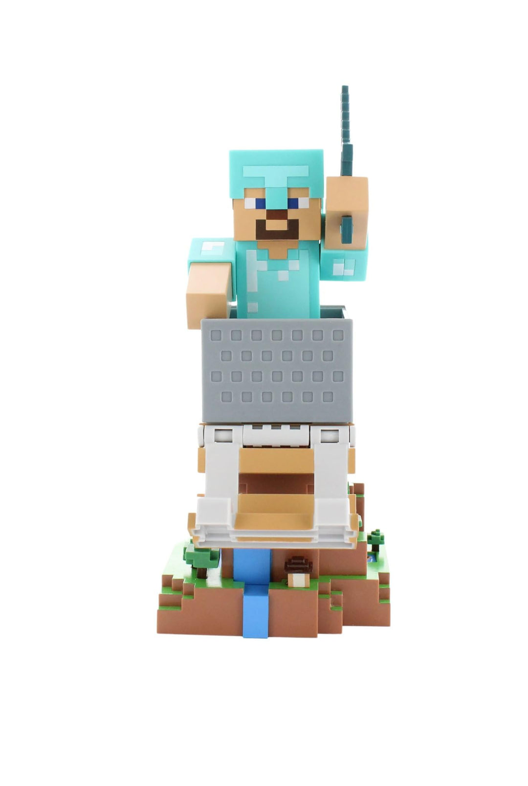 Cableguys Minecraft Steve in Diamond Armour Controller Halter &amp; Handy Ständer - Gaming Zubehör für S