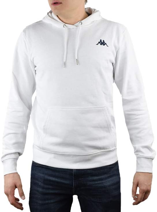 Kappa Herren Sweatshirt S Bright White, S Bright White