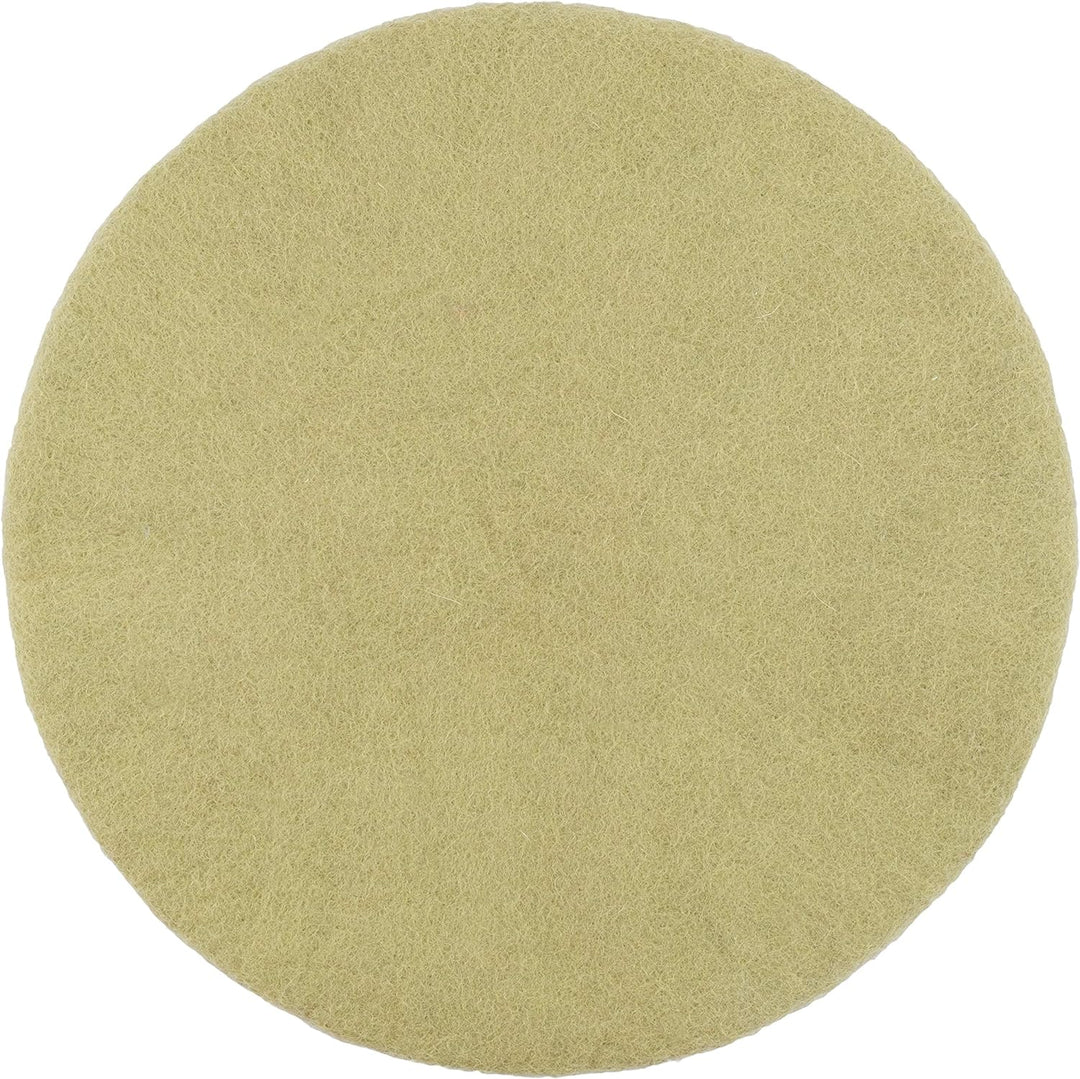 myfelt Flache Filz-Sitzauflage/Stuhlauflage - Pitt - rund, 36 cm, Hellgrün, Hellgrün