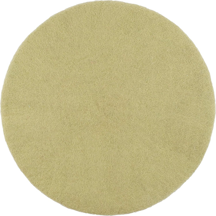 myfelt Flache Filz-Sitzauflage/Stuhlauflage - Pitt - rund, 36 cm, Hellgrün, Hellgrün