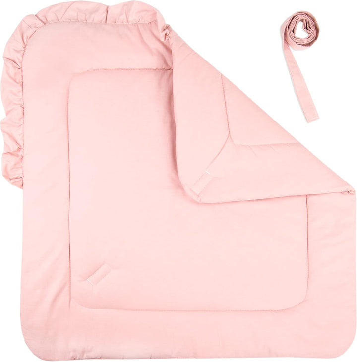 PIMKO Babyhörnchen mit rüschen Einschlagdecke Schlafsack Wickeltuch für Neugeborene und Kleinkinder