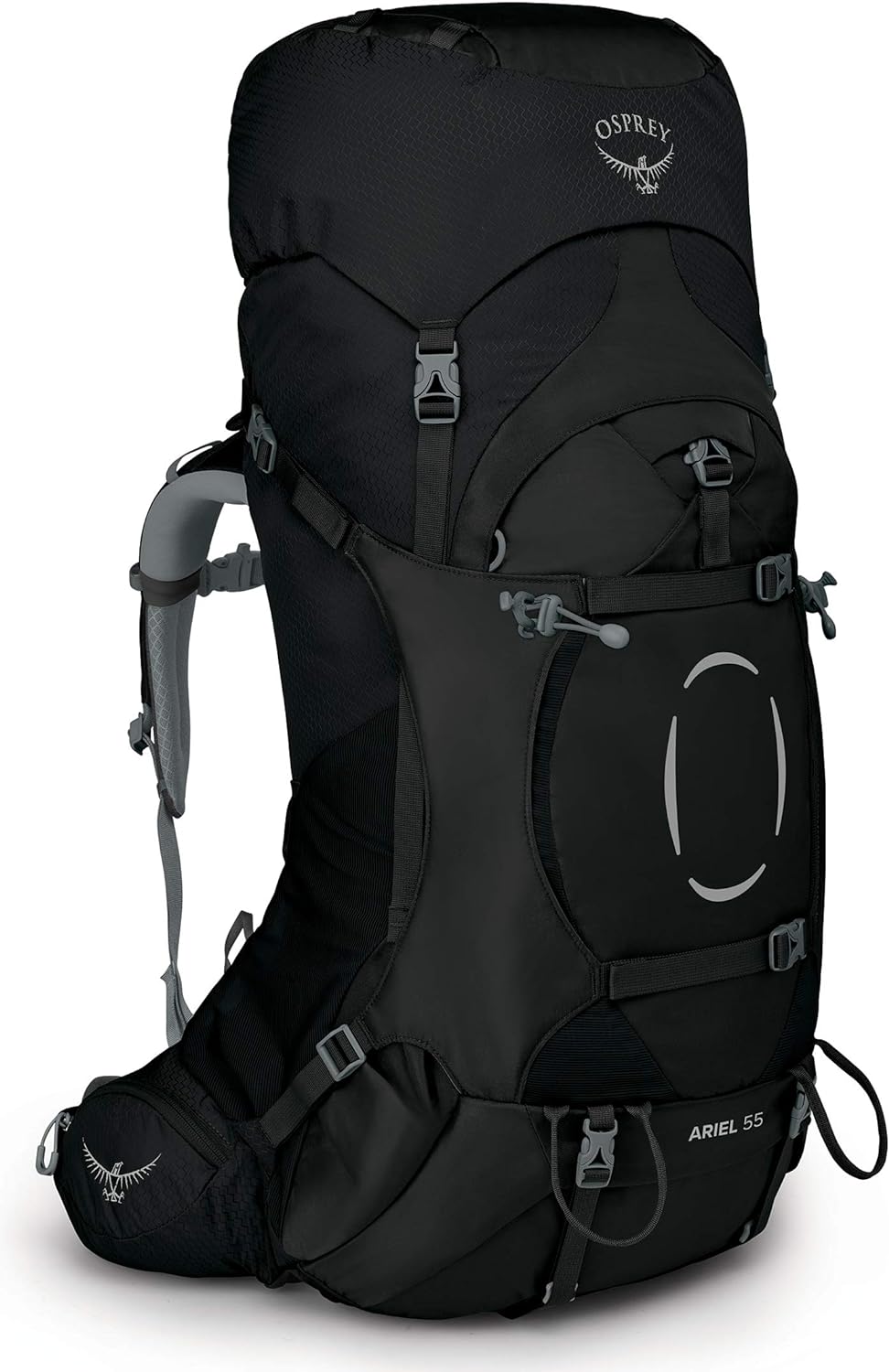 Osprey Ariel 55 Trekkingrucksack für Frauen Schwarz XS-S, Schwarz XS-S