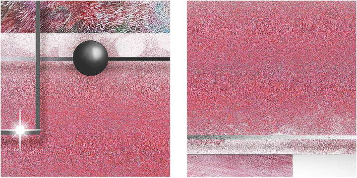 Runa Art Bild Abstrakt Wandbilder auf Vlies Leinwand 5 Teilig Wanddekoration Wohnzimmer Schlafzimmer