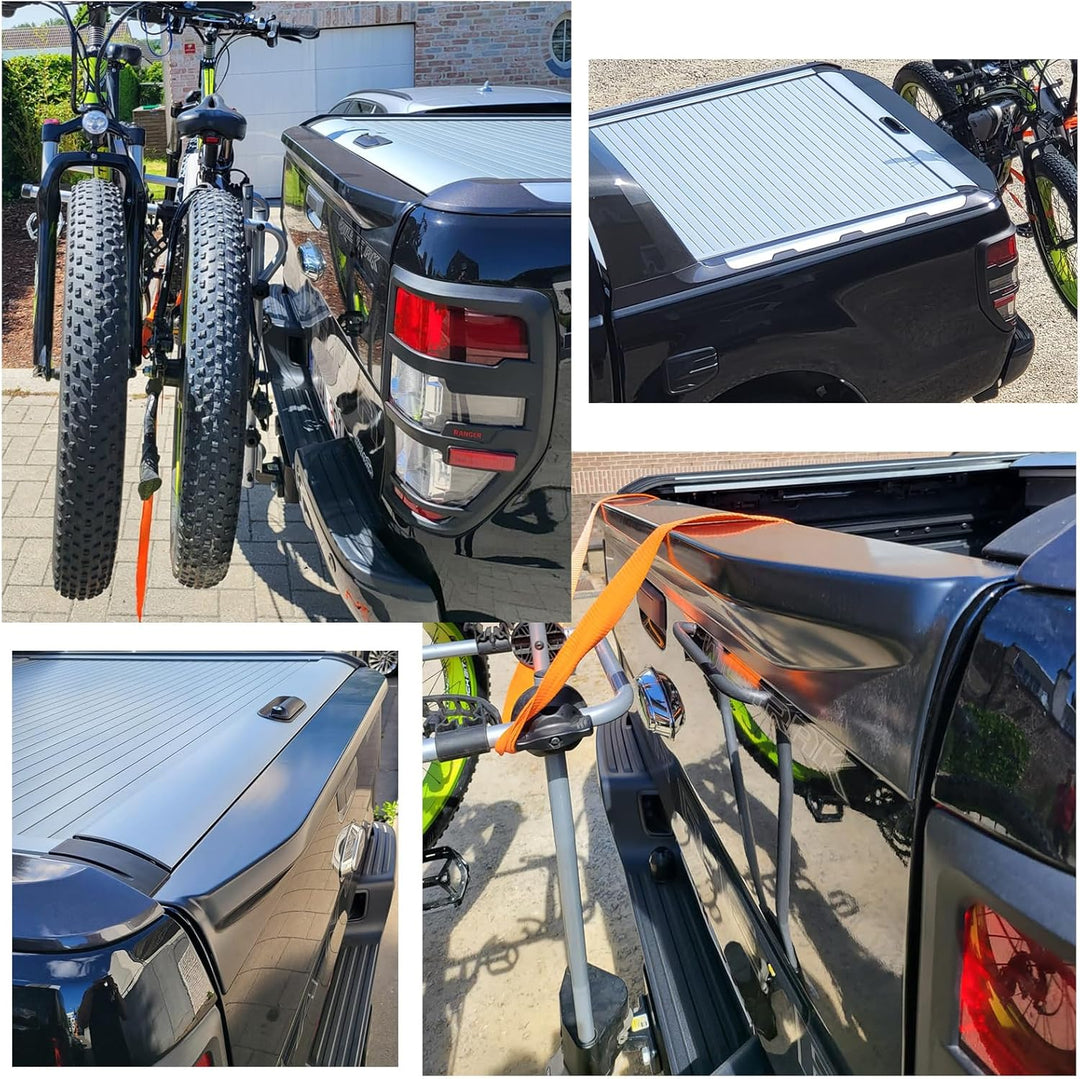 JHCHAN Heckklappenschutz Ladekantenschutz Spoiler Ladefläche Zubehör für Ford Ranger 2012-2022 T6 T7
