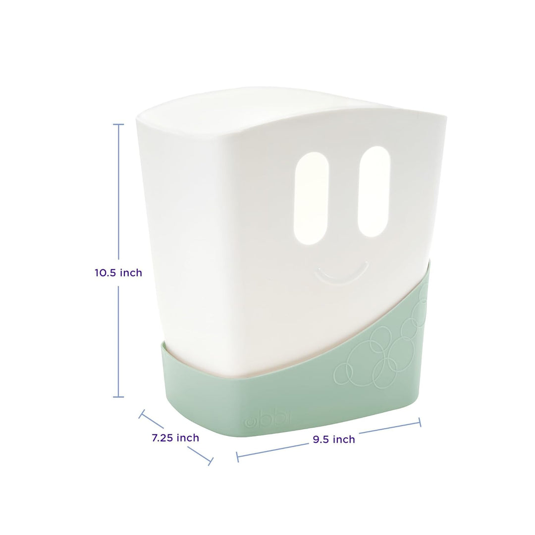 Ubbi Freestanding Bath Toy Organizer Bath Caddy with Removable Drying Rack Bin & Scoop for Toddlers
