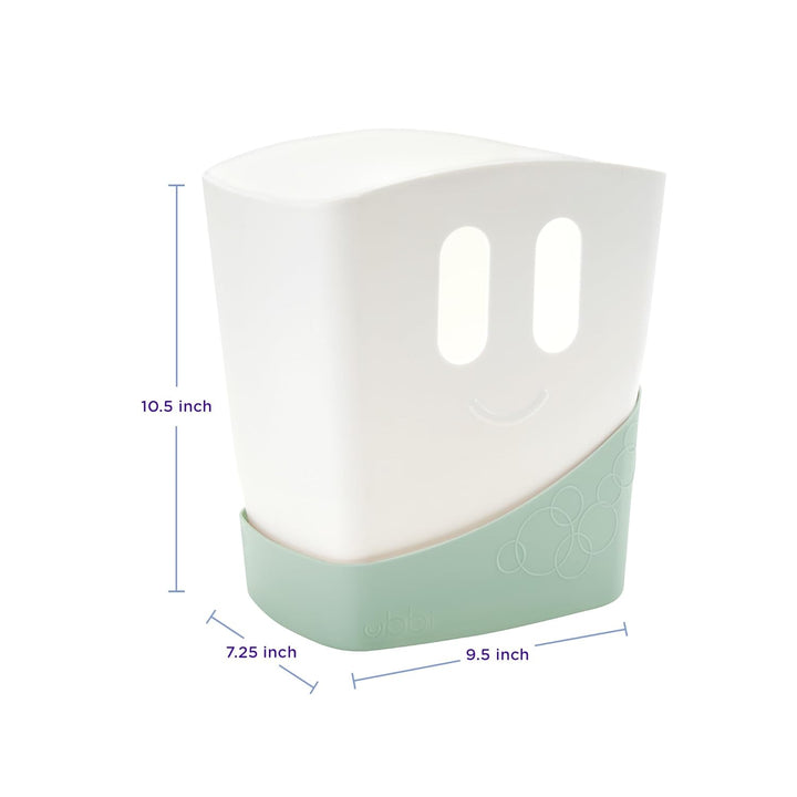 Ubbi Freestanding Bath Toy Organizer Bath Caddy with Removable Drying Rack Bin & Scoop for Toddlers
