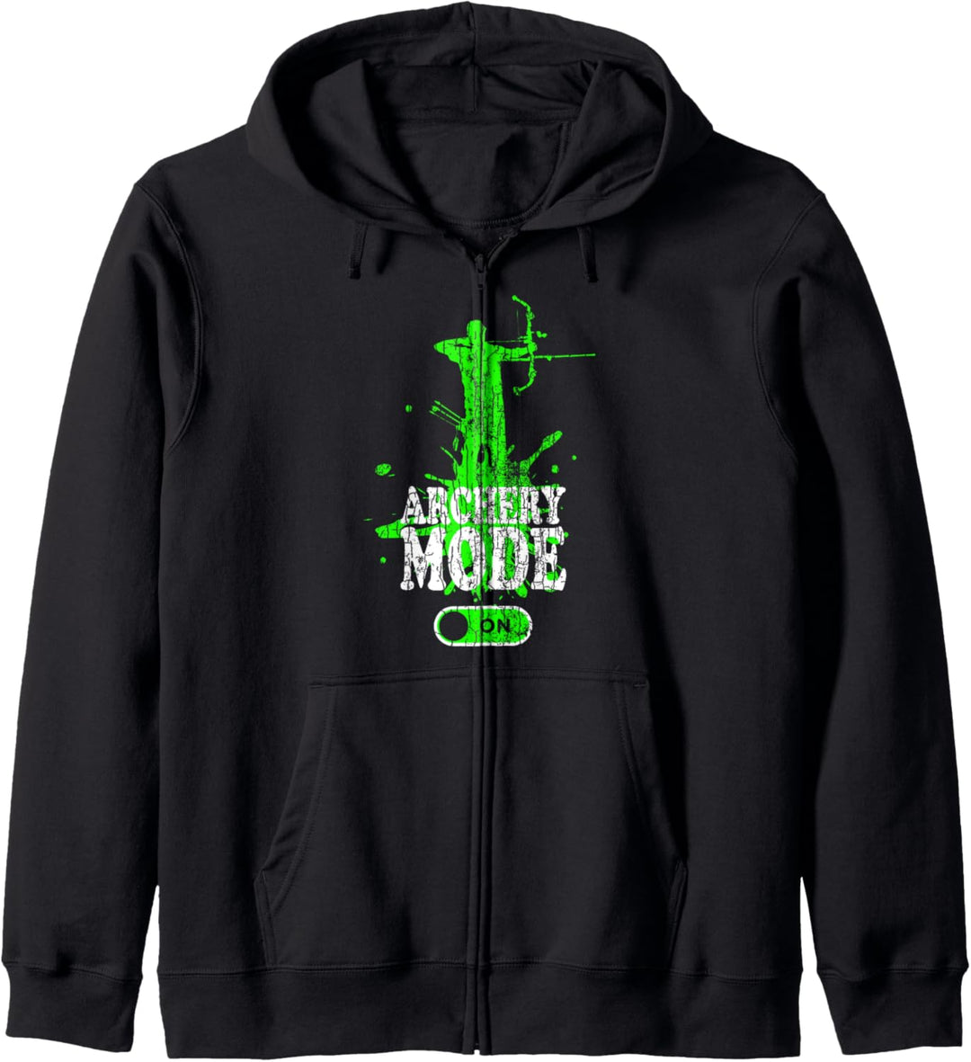 Archery Mode On Funny Archer Arrow Bogen Jagd Grafik Kapuzenjacke