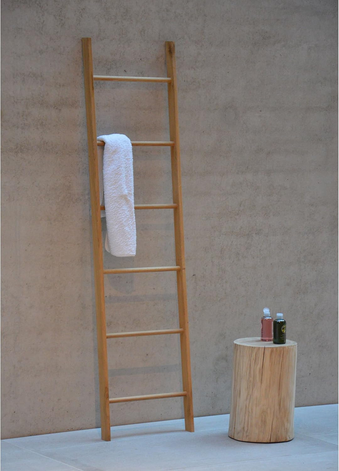 Jan Kurtz Hop Handtuchhalter Eiche Massiv Holz geölt HOP Handtuchleiter offen 6 Sprossen 46x176cm In