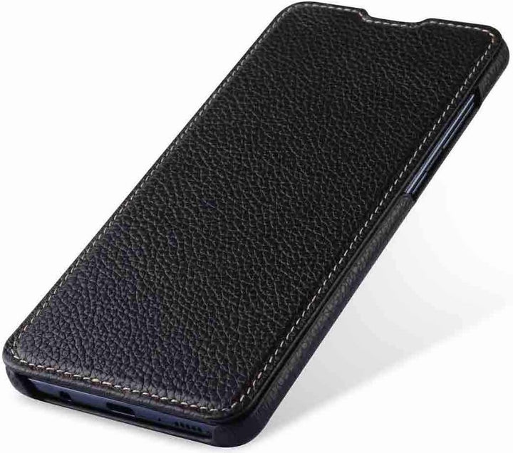 STILGUT Book Case kompatibel mit Samsung Galaxy A71 Hülle aus Leder zum Klappen, Klapphülle, Handyhü