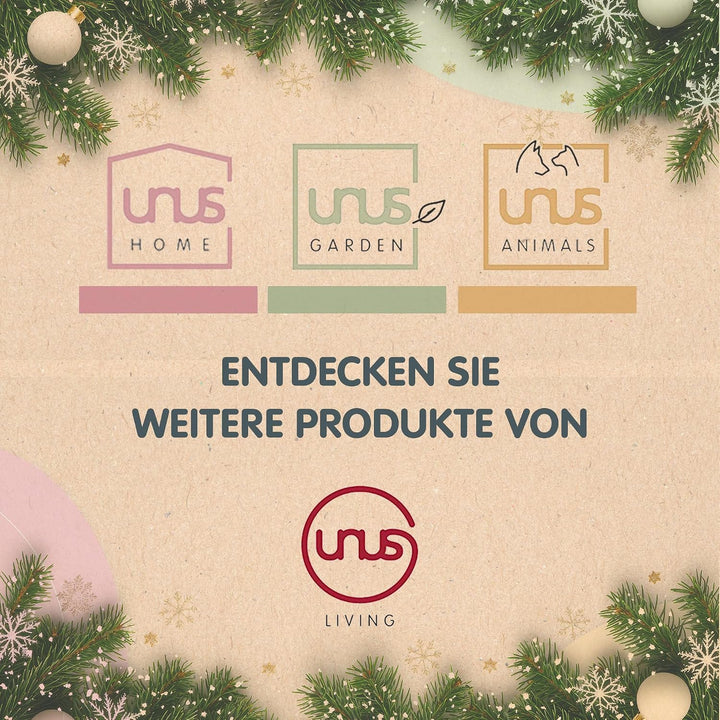 UNUS Gartenfigur Weihnachten Stern, 3X Weihnachtsstern, zum Aufhängen im Garten, 19,5x15,5cm, Garten