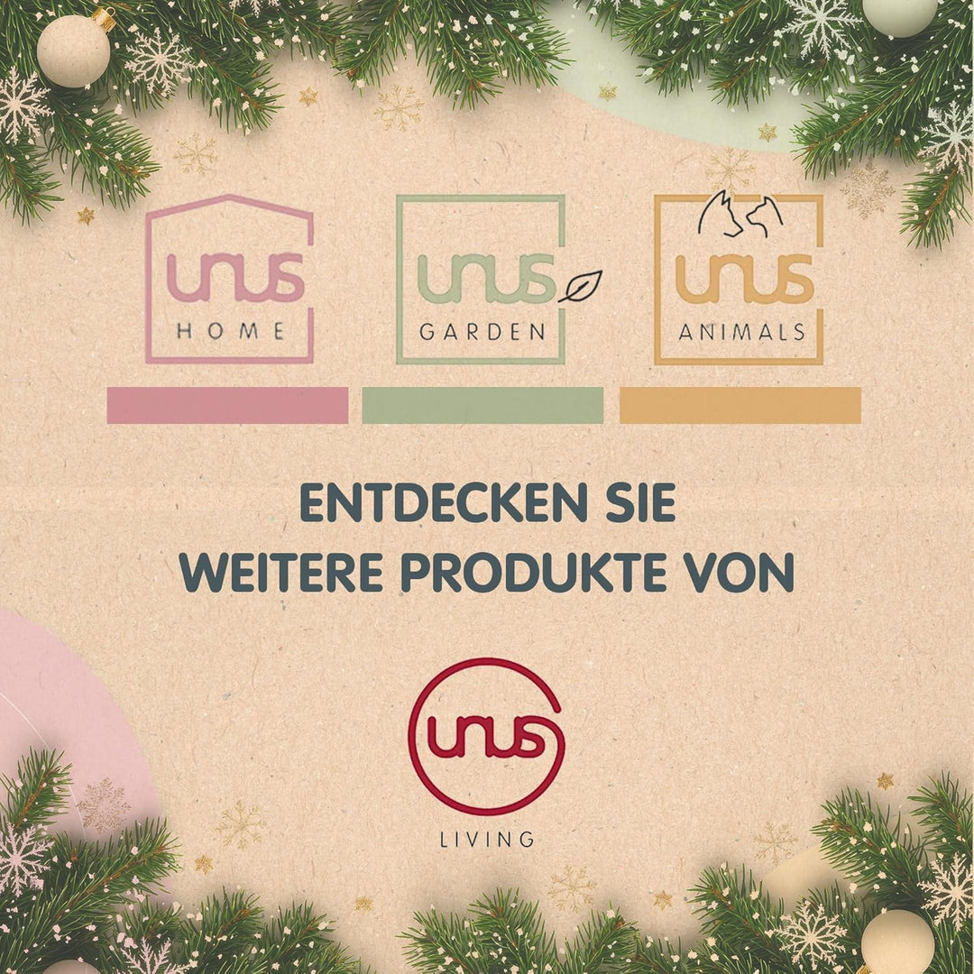 UNUS Gartenstecker Weihnachten Tannenbaum, 2er Set, Metallstecker Garten Rost, Gartendeko Rostoptik,