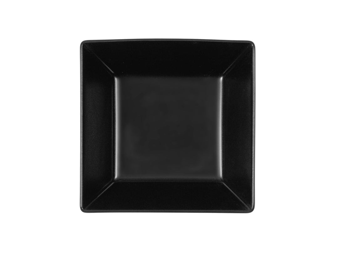 H&H Set 6 Piatti Fondi Boston Osaka Nero Cm 17X17