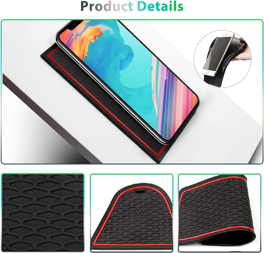 GAFAT Kompatibel mit Honda HR-V 2022 2023 Antirutschmatten, HRV 2022 Gummimatten, Mittelkonsole Getr