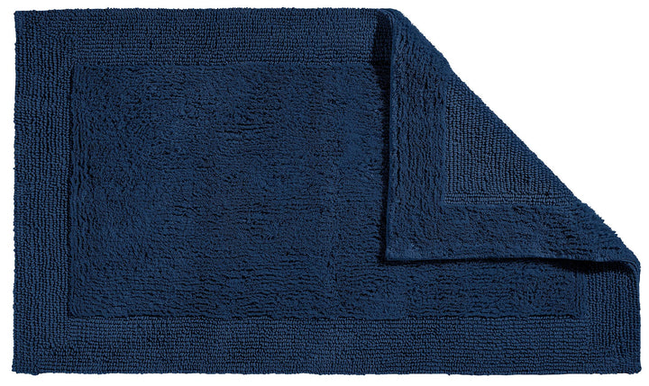 Erwin Müller Badematte, Badteppich Uni Serie Stuttgart Marine Grösse 70x120 cm - extra dick, hohe Sa