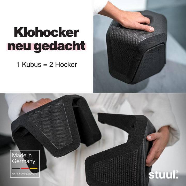 STUUL Toilettenhocker für Erwachsene - natürliche Hilfe bei Verstopfung, Hämorrhoiden & Darmbeschwer