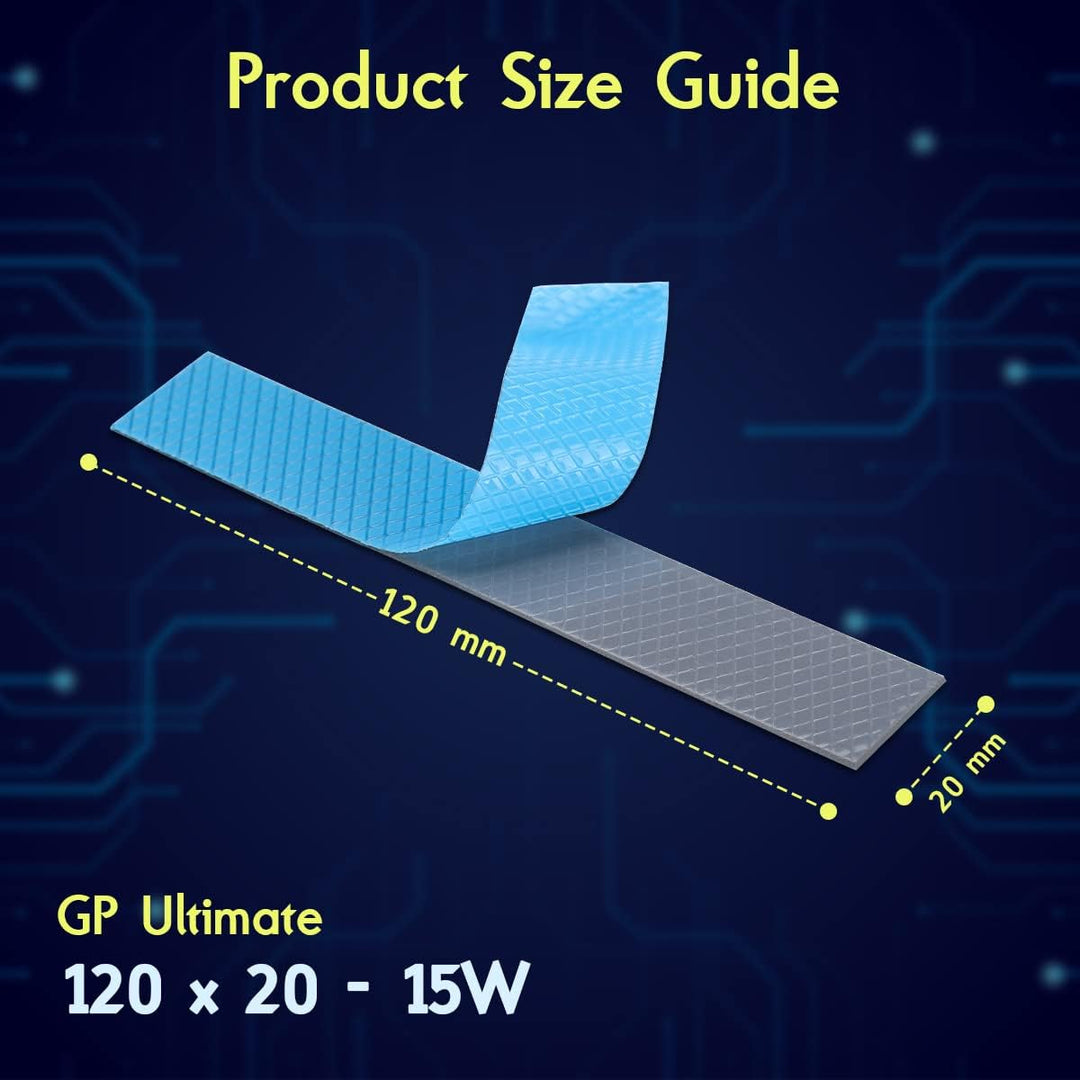 Gelid Solutions GP-Ultimate - Thermal Pad 120x20x3.0mm (2pcs). Ausgezeichnete Wärmeleitung, Idealer