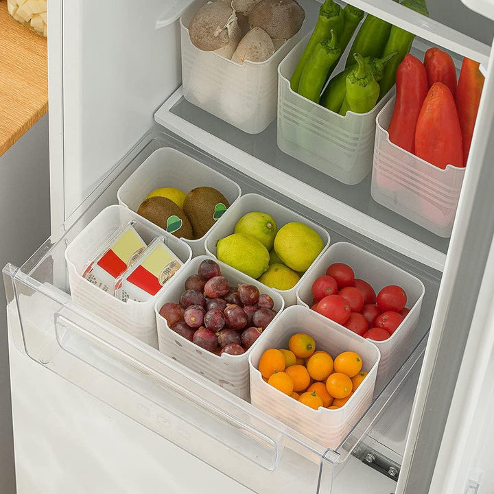 Poeland Kühlschrank-Organizer-Box, Kühlschrank-Seitentür, Aufbewahrungsbehälter, Kunststoff, durchsc