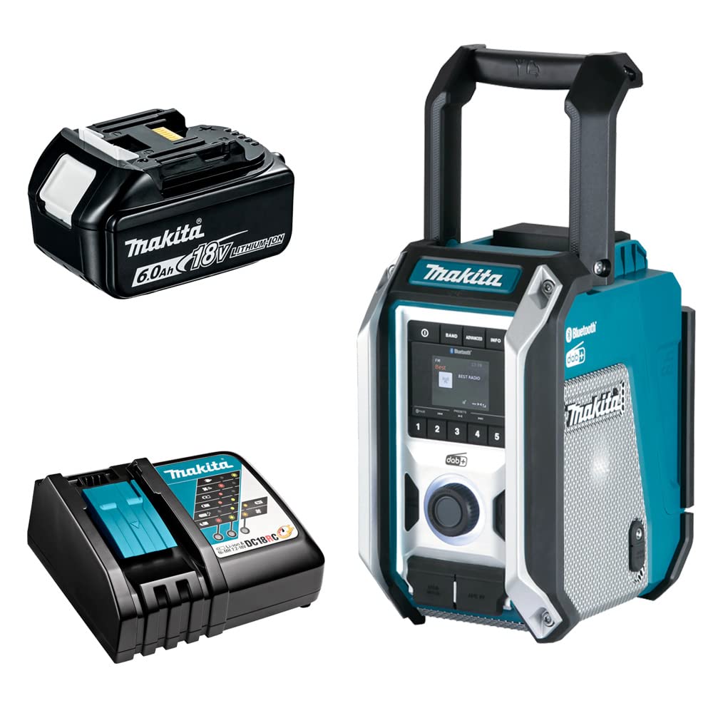 Makita DMR115 10,8-18 V Li-Ion + 1 x Ladegerät DC18RC + 1 x BL1860B