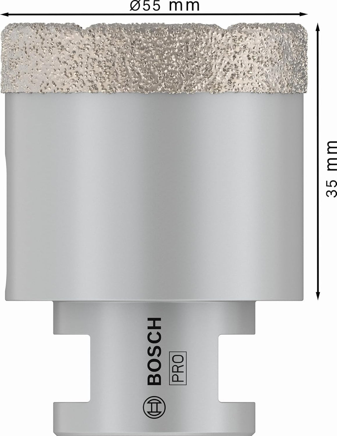 Bosch Professional 1x Diamanttrockenbohrer Dry Speed Best for Ceramic (für Trockenbohren von Hartker