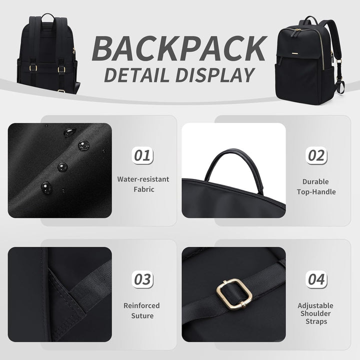 GOLF SUPAGS Frauen Rucksack Casual Daypack für Arbeit Reisen Hochschulen Rucksack Geldbörse Fits 15,