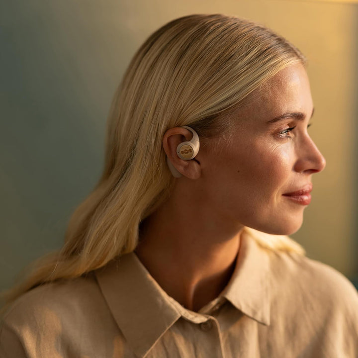 Marley House of Liberate Open Ear Kopfhörer Bluetooth - Open Ear Headphones mit Mikrofon, Earbuds mi
