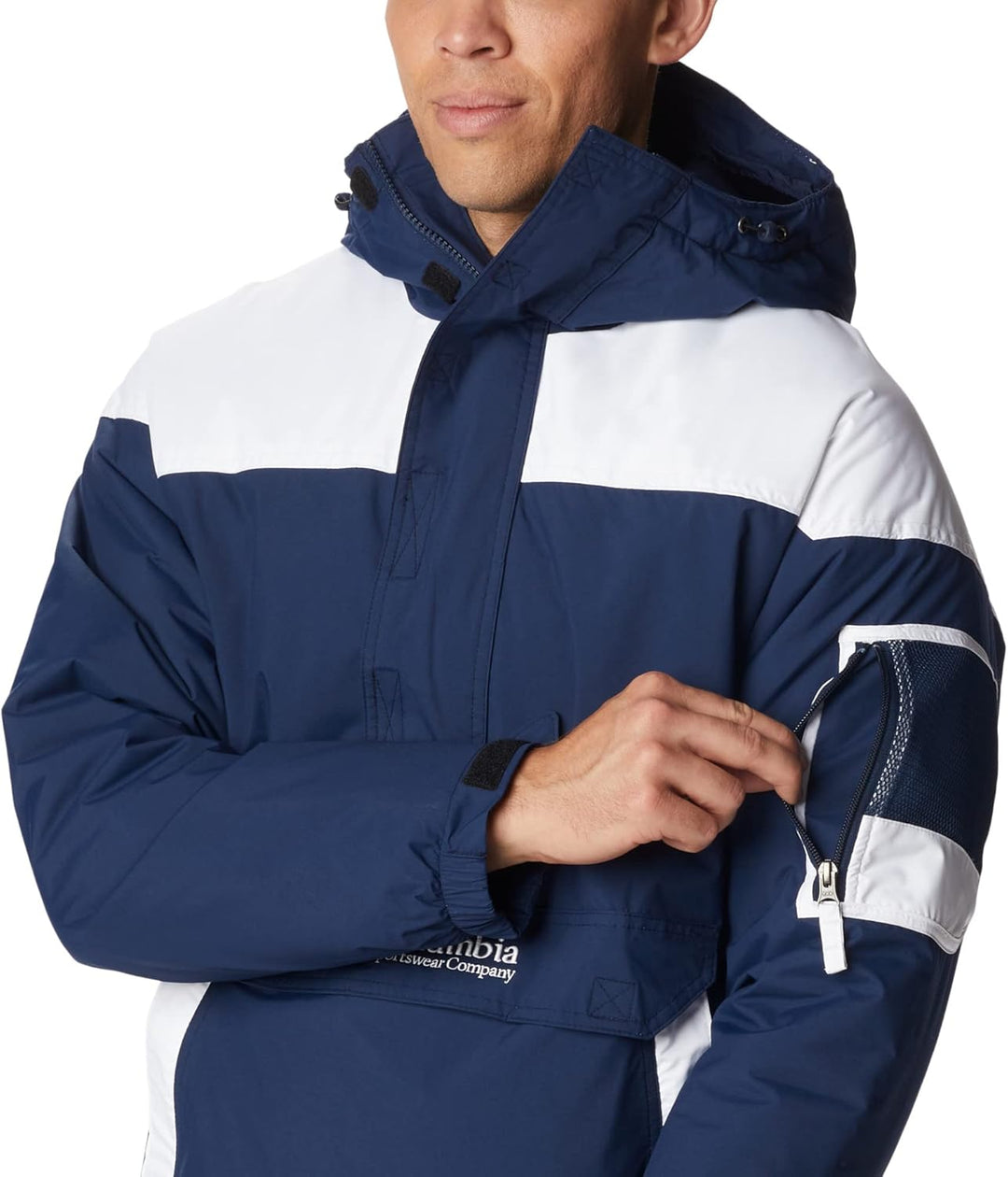 Columbia Herren Challenger Insulated Pullover Winterjacke (1er Pack) XL Collegiate Navy/White, XL Co