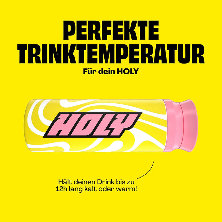 Holy Energy Thermo Shaker – 700ml Isolierflasche aus hochwertigem Edelstahl – bis zu 12 Stunden kalt