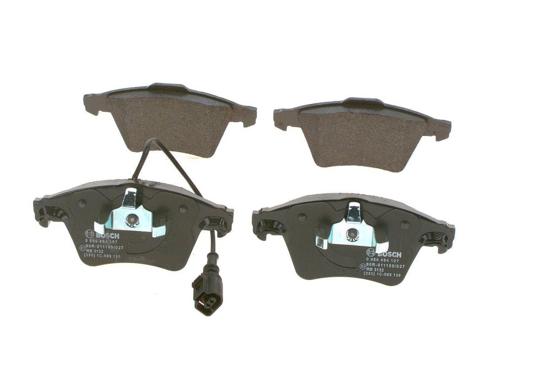 Bosch BP1017 Bremsbeläge - Vorderachse - ECE-R90 Zertifizierung - vier Bremsbeläge pro Set