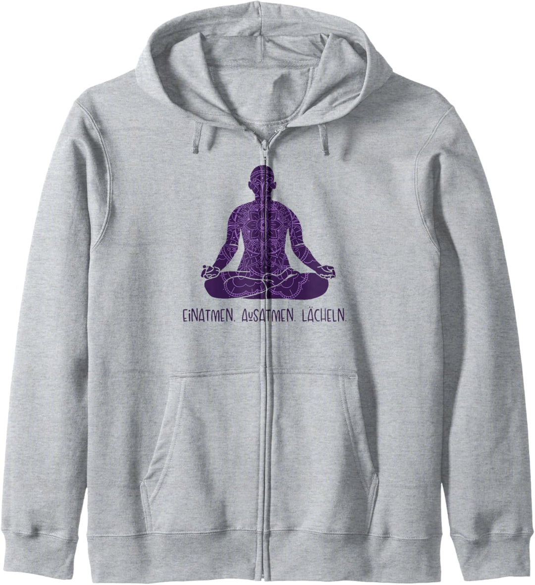Einatmen Ausatmen Lächeln Hatha Asanas Kundalini Yoga Kapuzenjacke