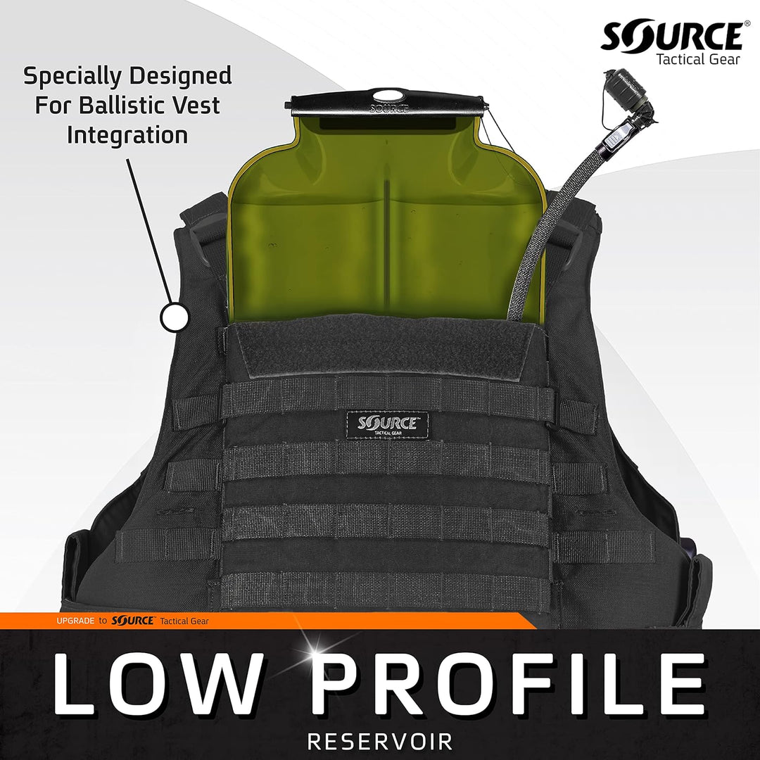 Source Herren Ilps Armor System W/Uta Trinkblase, Schwarz, Einheitsgrösse