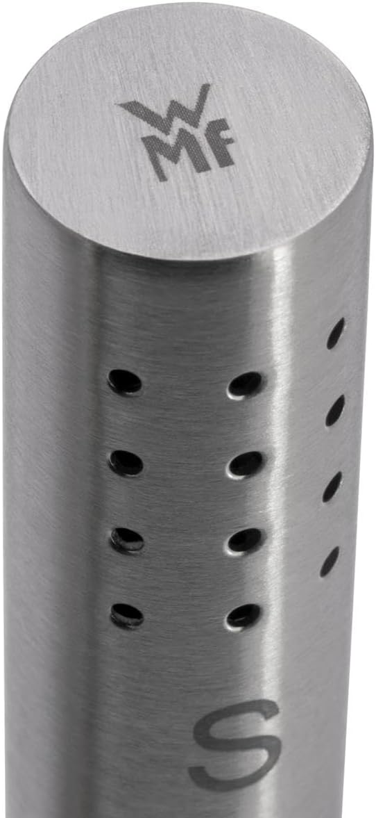 WMF Salz- und Pfefferstreuer Set 2-teilig, Salzsteuer klein, Pfefferstreuer, Cromargan Edelstahl mat