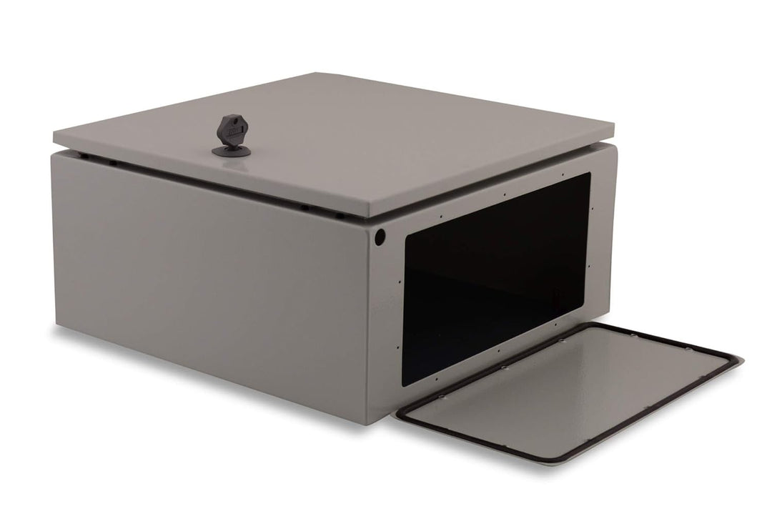 BOXEXPERT® Verteilerkasten aussen wasserdicht [Schutzklasse IP66, Stahlblech] 400x400x250mm - Serie