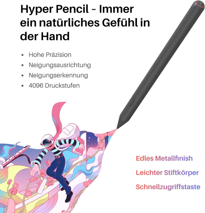 HUION Kamvas Slate 13 Grafiktablett mit Display ohne PC, 12,7-Zoll-Standalone-Zeichentablett mit 2K-