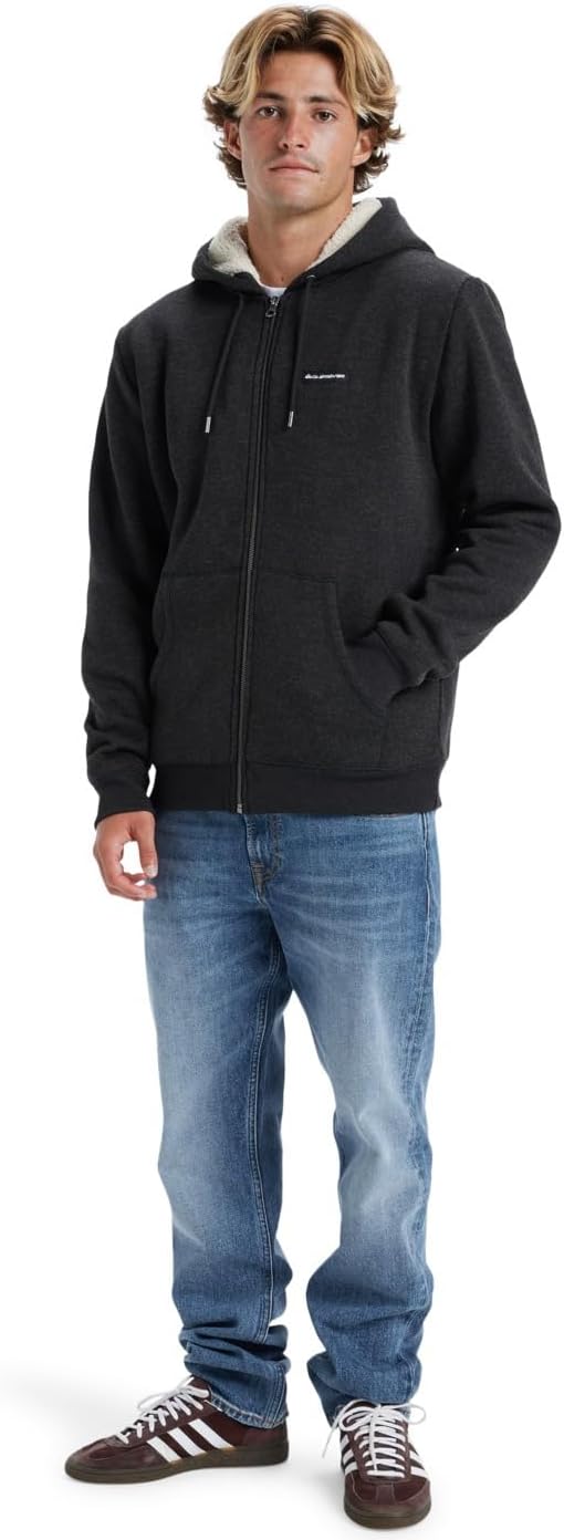 Quiksilver Herren Keller Sherpa Sweatshirt, XXL Black Heather