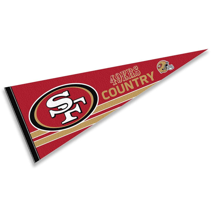 WinCraft San Francisco 49ers Niners Country Pennant Banner Flag
