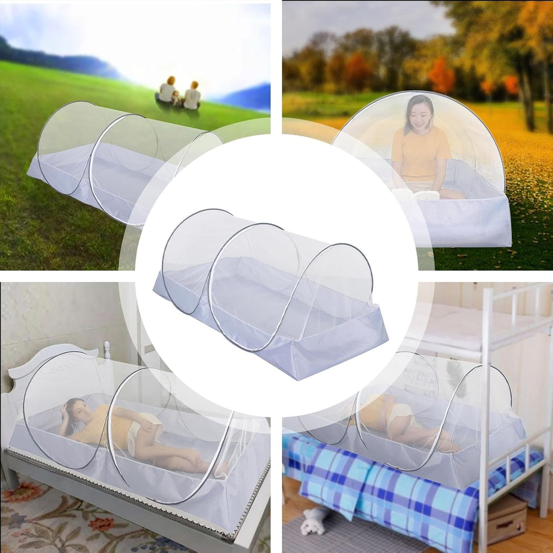 Faltbares Moskitonetz Für Einzelbett, Moskitonetz Bett, Pop-up Moskitonetz Bett Für Camping Parks Hi