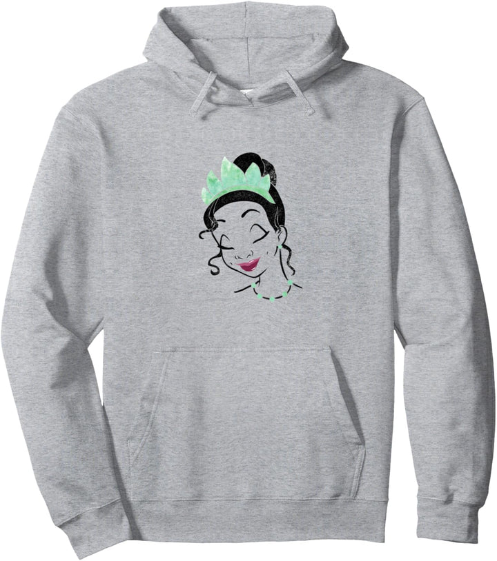 Disney Princess And The Frog Tiana Head Bow Transparent Pullover Hoodie