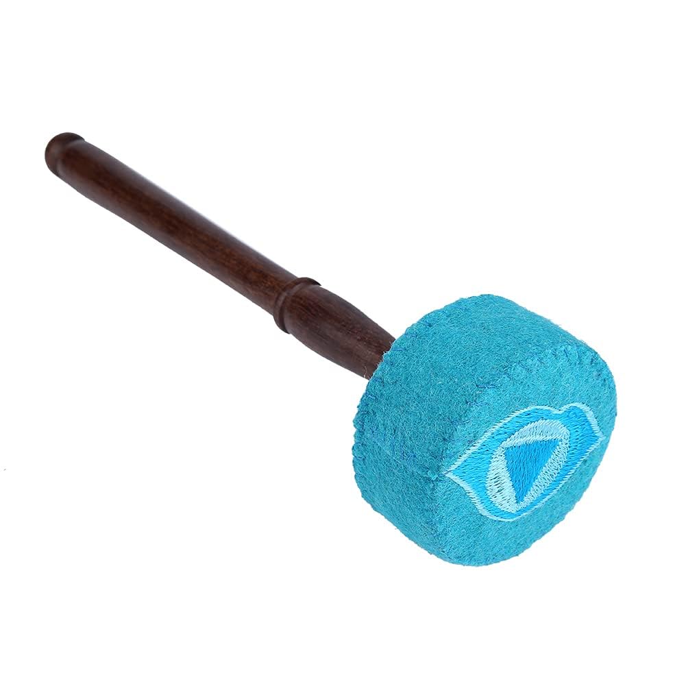 Tibetische Klangschale Stürmer Mallet Hand Made Hartholz Filz Mallet Stick Buddhismus Anlage(Hellbla