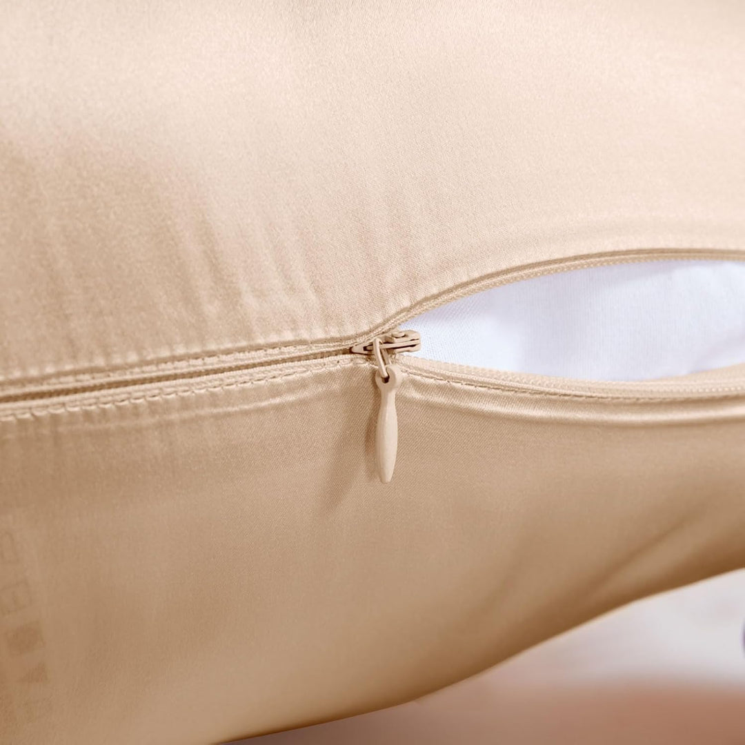 THXSILK Luxus 100% 19 Momme Seide Kissenbezug Kissenhülle mit Reissverschluss - Seide Kissen Bezug -