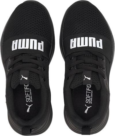 PUMA Unisex Kinder Wired Run Ps Sneaker 32.5 EU Puma Black Puma White, 32.5 EU Puma Black Puma White