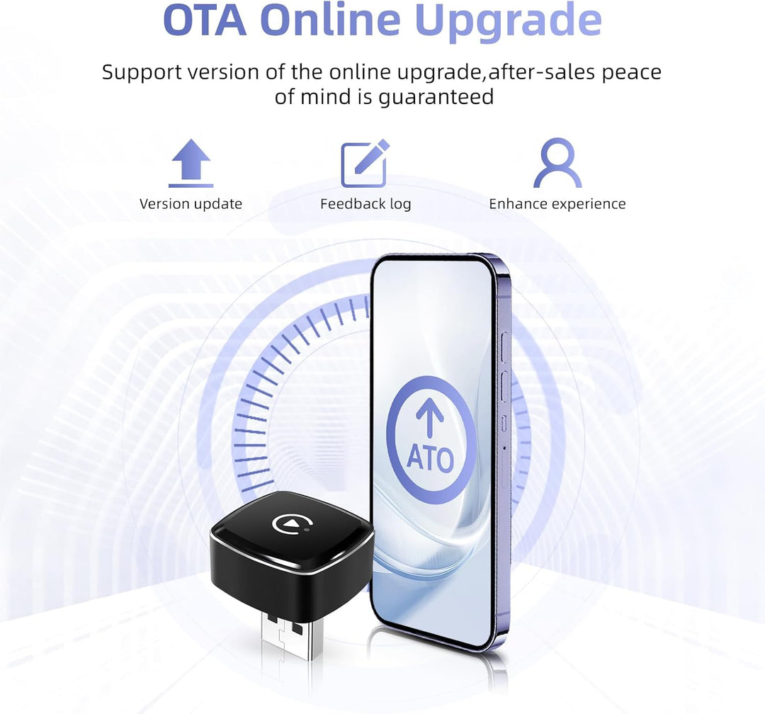 EZoneTronics 2-in-1 Wireless CarPlay Adapter, Unterstützt CarPlay Android Auto, Upgrade von Wired au