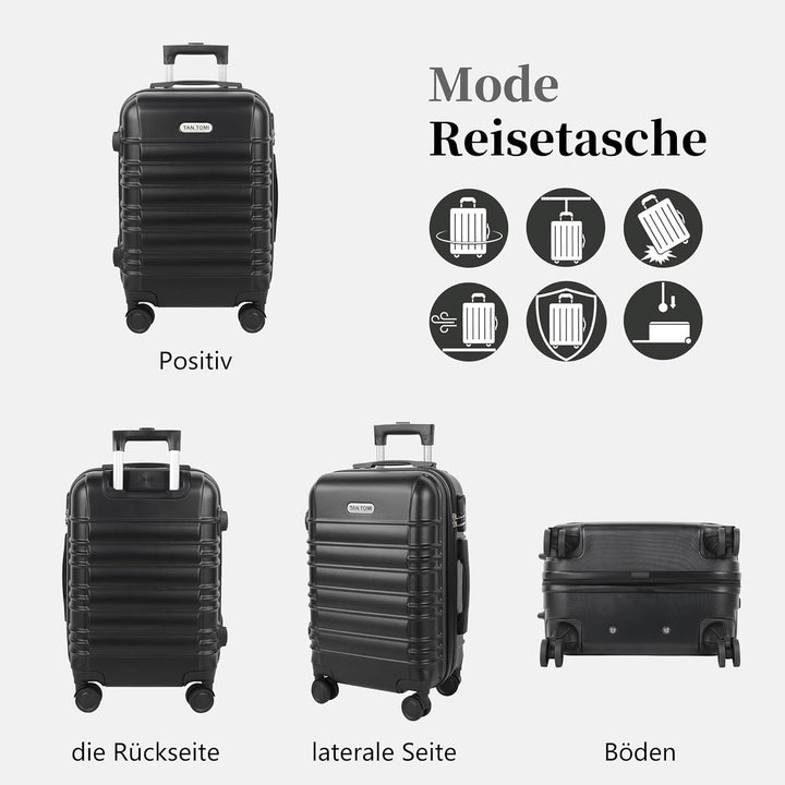 MoFut Handgepäck Koffer, Reisekoffer, Hartschalenkoffer Trolley Rollkoffer Suitcase mit Rollen, Hart