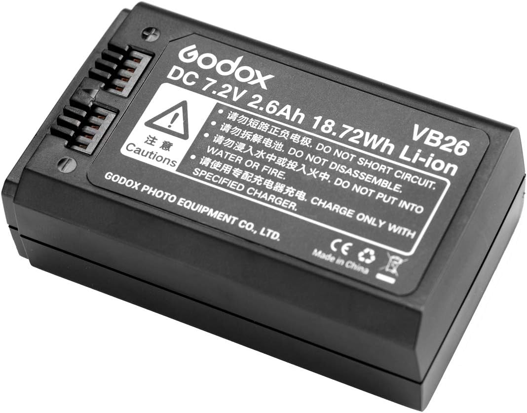 FOMITO Godox V1-F für Fujifilm 2,4 G TTL-Li-Ion-Rundkopf-Blitz-Blitzkamera, 76 W GN92 1/8000 HSS, 1,