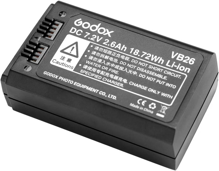 FOMITO Godox V1-F für Fujifilm 2,4 G TTL-Li-Ion-Rundkopf-Blitz-Blitzkamera, 76 W GN92 1/8000 HSS, 1,