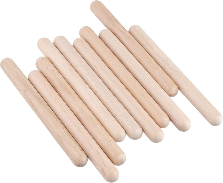 CHUENHEI 20 Stück Klanghölzer 20 x 2 cm, Klangstäbe Holz Klangholz Instrument Rhythmusstöcke Set, Rh