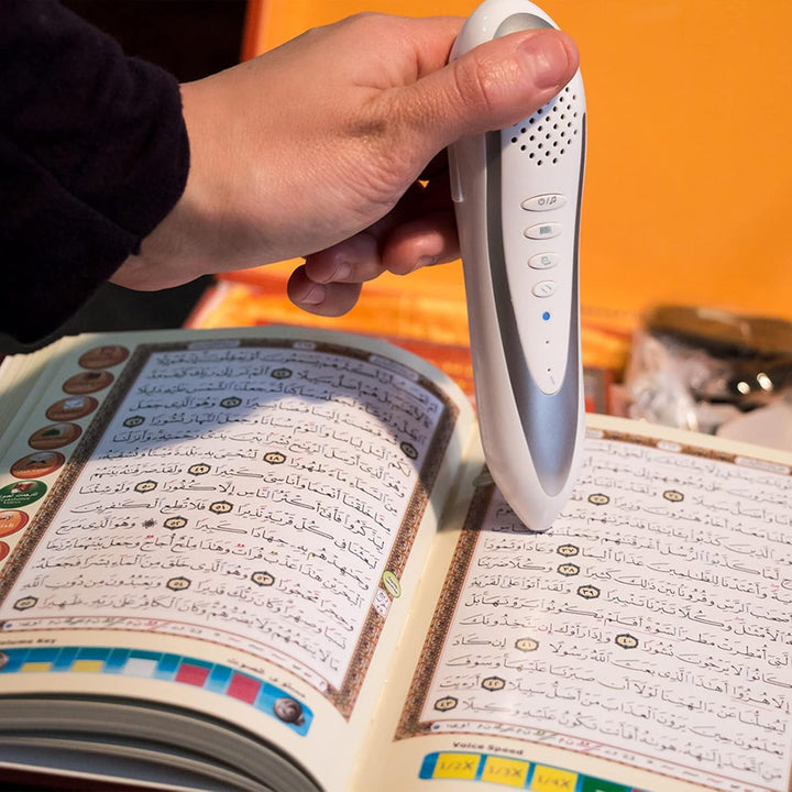AIPEBANI Koran-Stift, digitaler Stift, sprechender Leser, wiederaufladbarer Koran-Buch-Lesestift mit