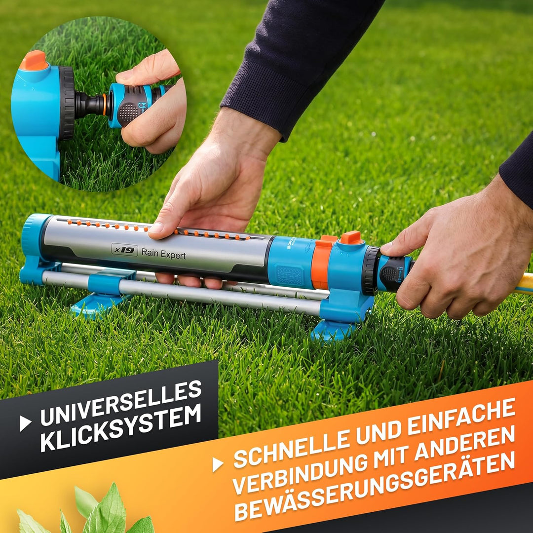 GRÜNTEK 2in1 Viereckregner Rasensprenger Multifunktions Regner grosse Fläche